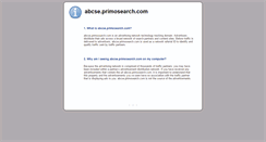 Desktop Screenshot of abcse.primosearch.com