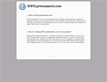 Tablet Screenshot of 87972.primosearch.com