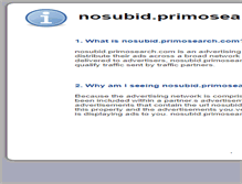 Tablet Screenshot of nosubid.primosearch.com