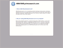 Tablet Screenshot of 49641949.primosearch.com