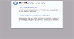 Desktop Screenshot of 2850694.primosearch.com