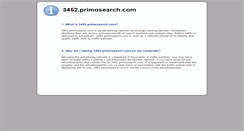 Desktop Screenshot of 3452.primosearch.com
