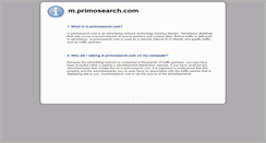 Desktop Screenshot of m.primosearch.com